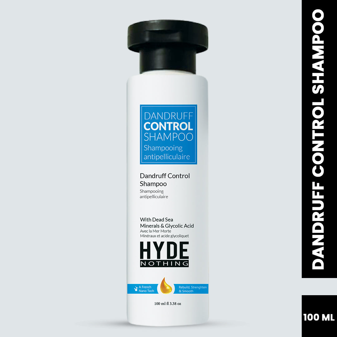 Dandruff Control Shampoo with Dead Sea Minerals & Glycolic Acid – 100ml | French Nano Tech | Rebuild, Strengthen & Smooth