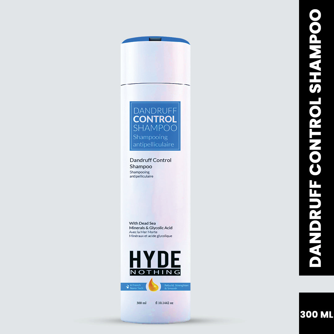 Dandruff Control Shampoo with Dead Sea Minerals & Glycolic Acid – 300ml | French Nano Tech | Rebuild, Strengthen & Smooth