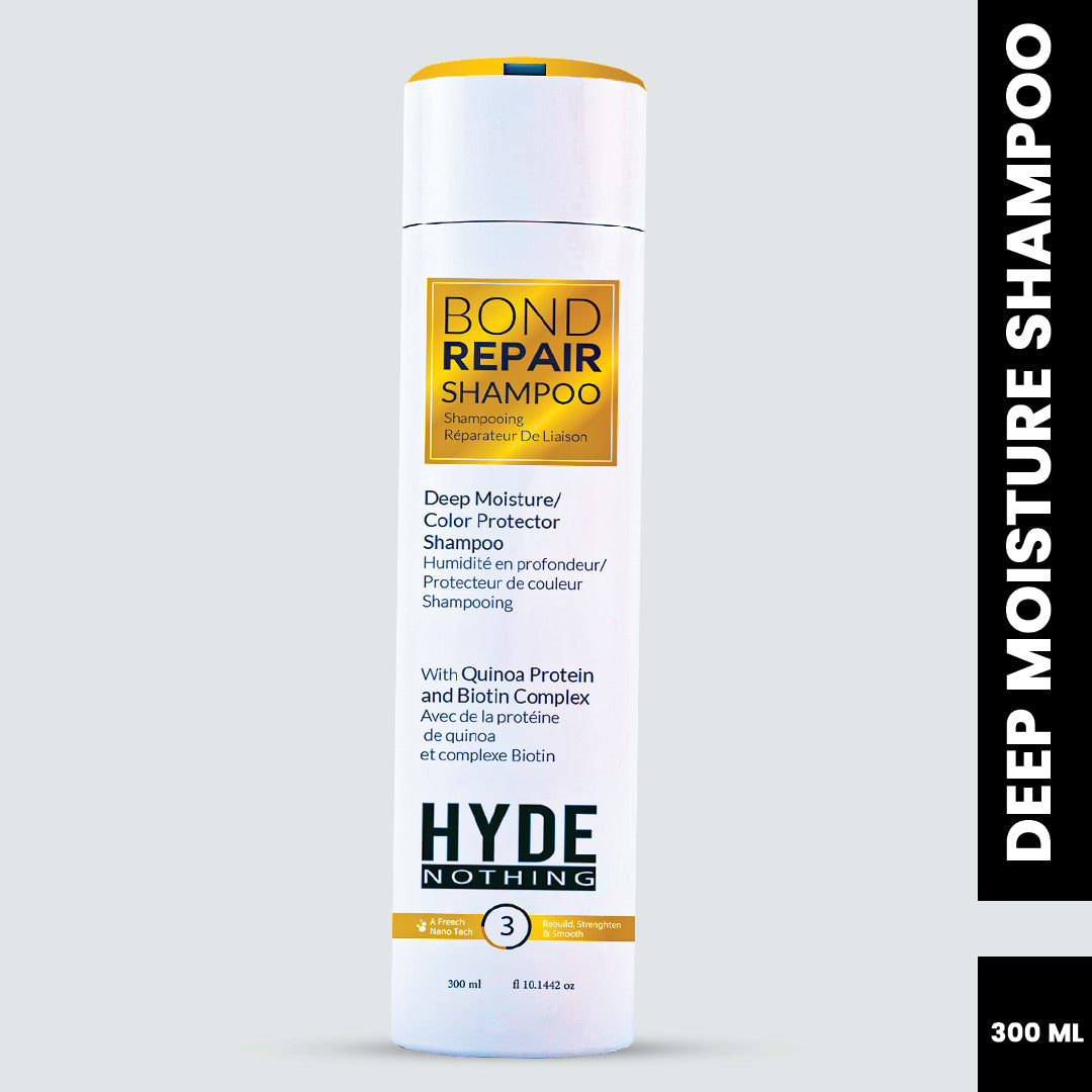 Deep Moisture Shampoo 300ml with Color Protector Bond Repair Shampoo – Hydrolyzed Keratin, Vitamin B3, Biotin Complex