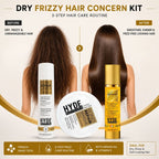 HYDE NOTHING Dry & Frizzy Hair Kit – Bond Repair Shampoo, Masque & Cortex Repair Serum