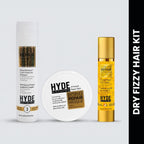 HYDE NOTHING Dry & Frizzy Hair Kit – Bond Repair Shampoo, Masque & Cortex Repair Serum