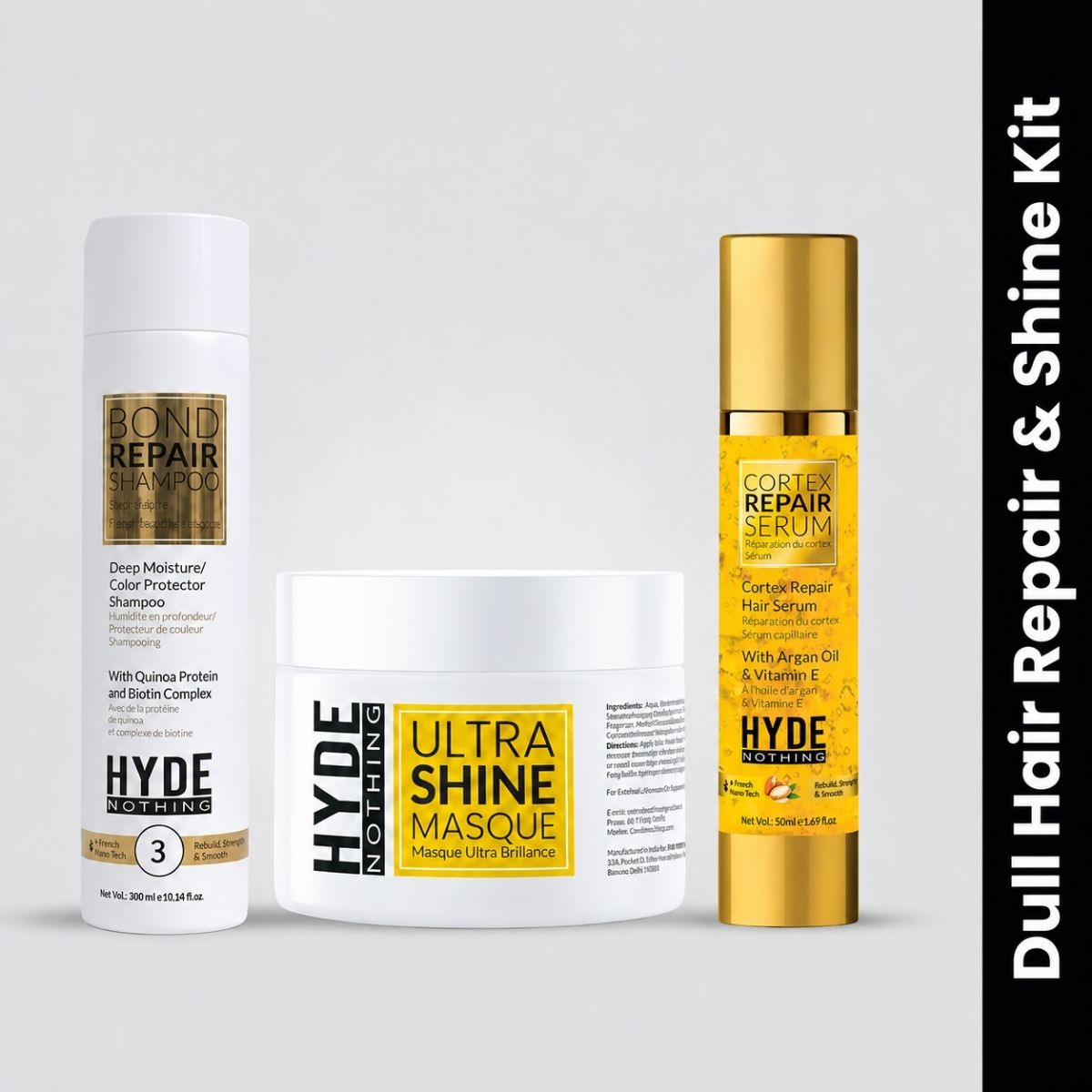 HYDE NOTHING Dull Hair Repair & Shine Complete Kit