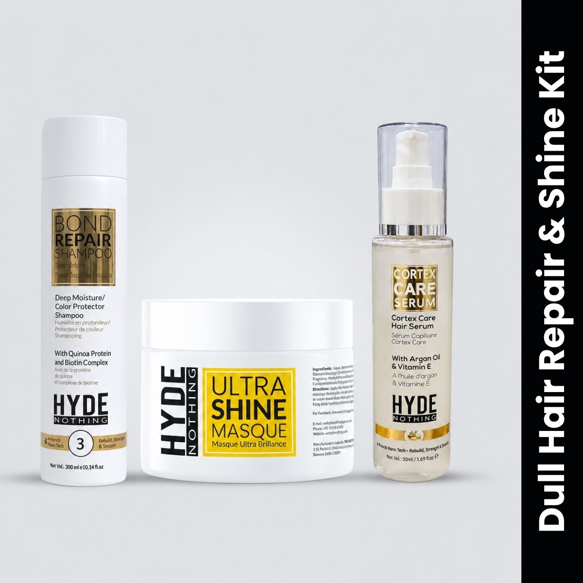 HYDE NOTHING Dull Hair Repair & Shine Complete Kit