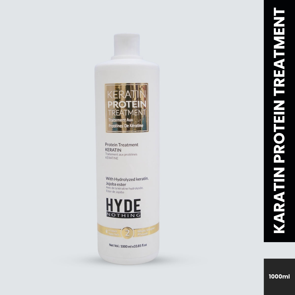 HYDE NOTHING Keratin Protein Treatment – Hydrolyzed Keratin & Jojoba Ester (1000ml)