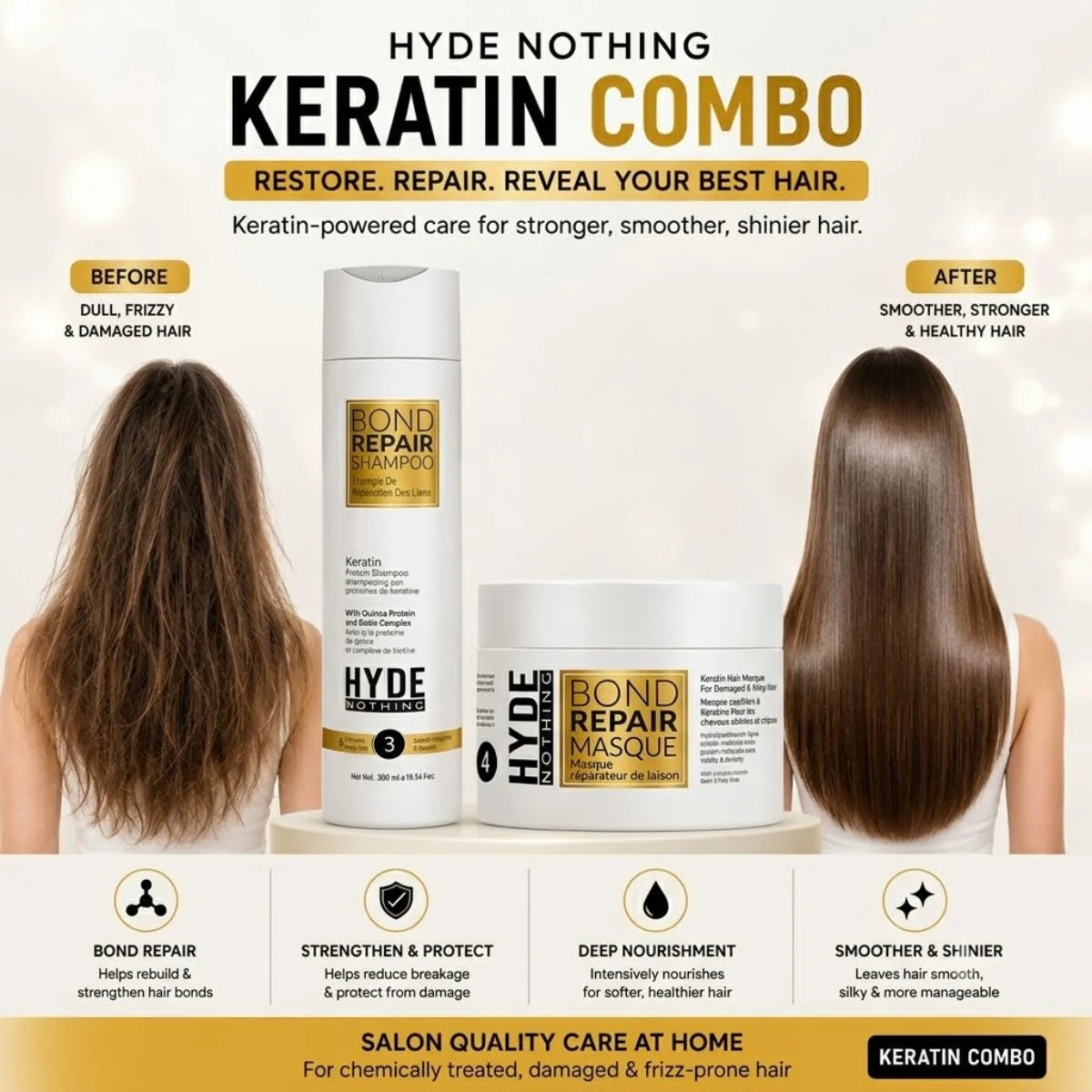 Keratin Shampoo and Keratin masque Combo