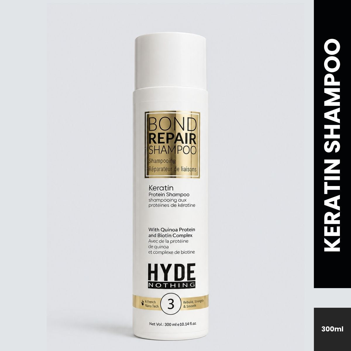 Product Title HYDE NOTHING Bond Repair Keratin Protein Shampoo – 300 ml