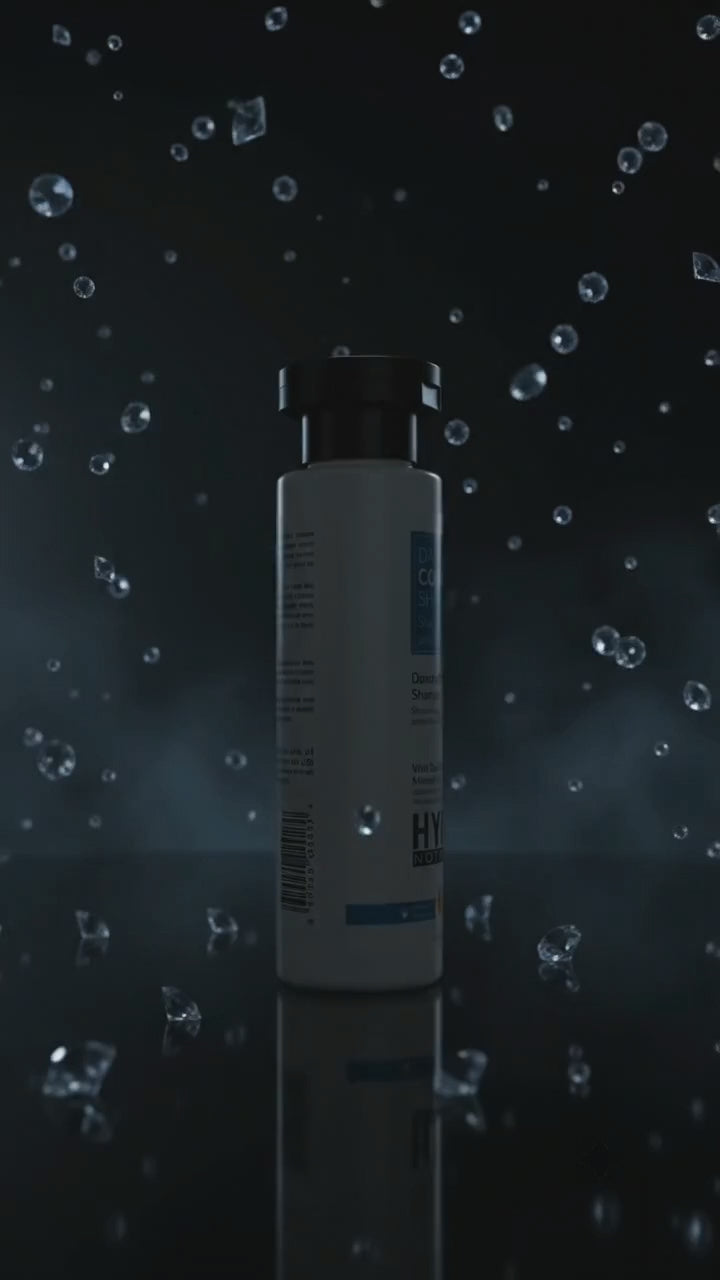 Dandruff Control Shampoo with Dead Sea Minerals & Glycolic Acid – 100ml | French Nano Tech | Rebuild, Strengthen & Smooth