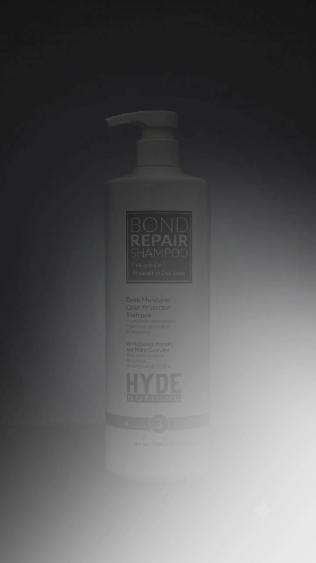 HYDE NOTHING Bond Repair Shampoo – Step 3 | Deep Moisture & Color Protector(1000ml)