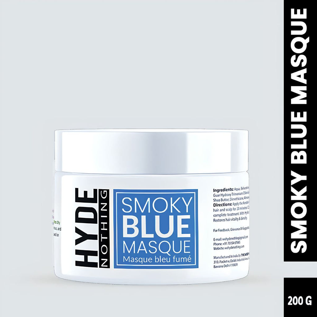 Smoky Blue Hair Masque 200g: Say Goodbye to Brassy Tones – Neutralize Yellowing and Restore Vibrant Blonde Hair