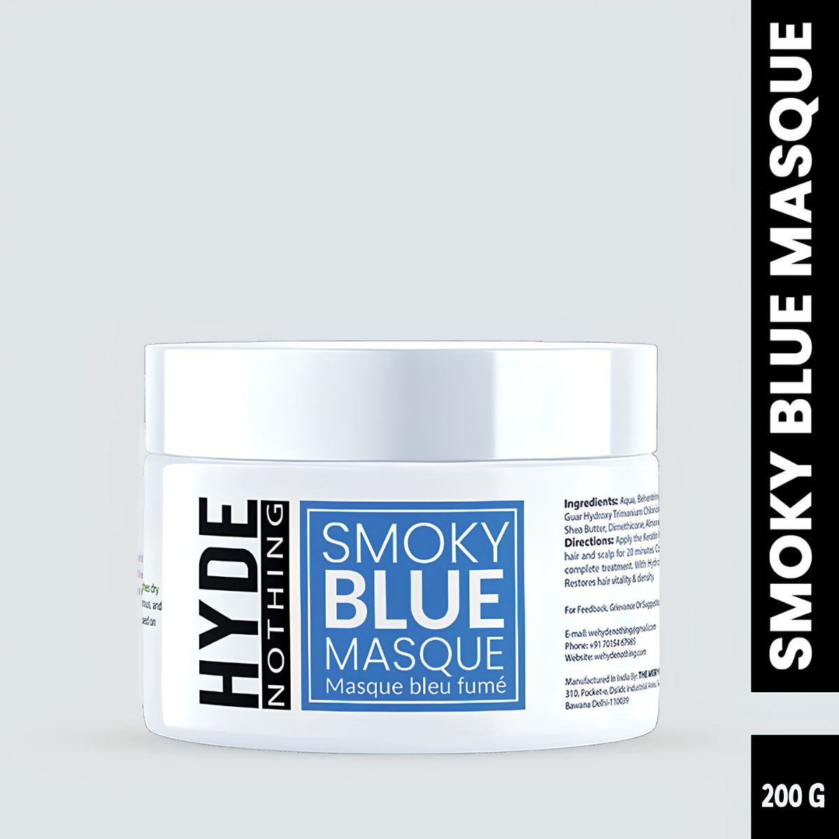 Smoky Blue Hair Masque 200g: Say Goodbye to Brassy Tones – Neutralize Yellowing and Restore Vibrant Blonde Hair
