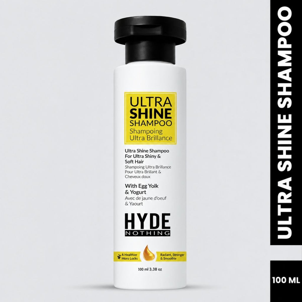 Ultra Shine Shampoo 100ml with Egg Yolk & Yogurt | French Nano Tech Formula for Smooth & Strong Hair